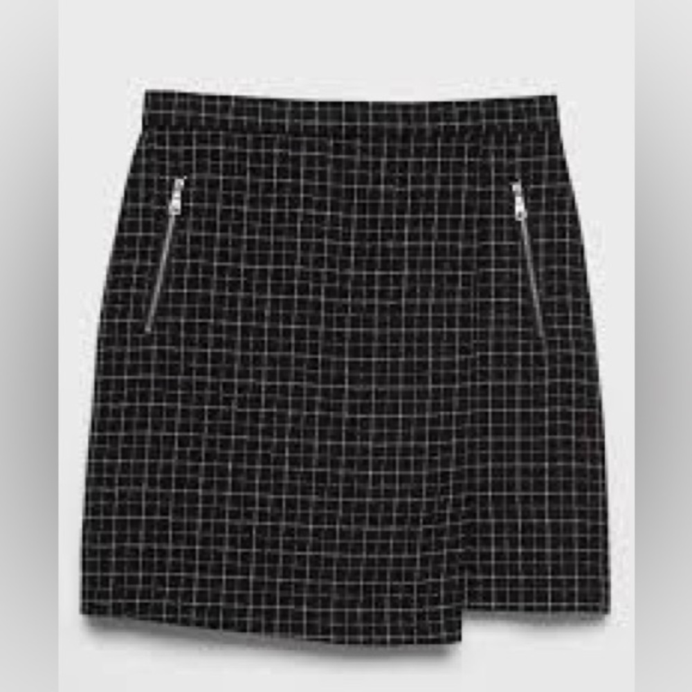 Banana Republic Plaid A Line Wrap Skirt
